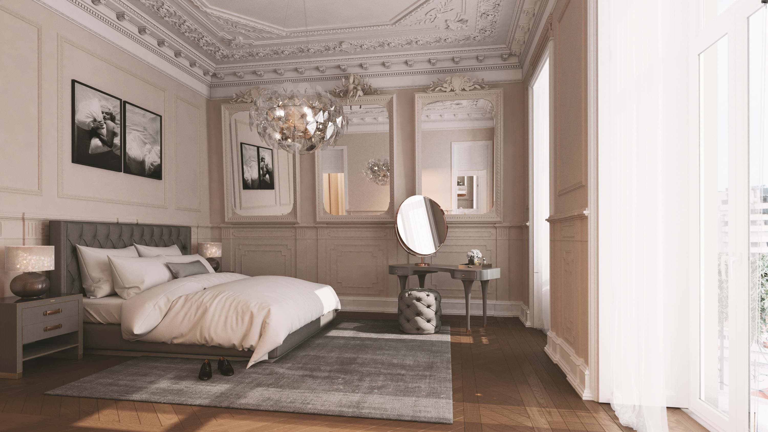 Elegant master suite — Sonia Korn interior design